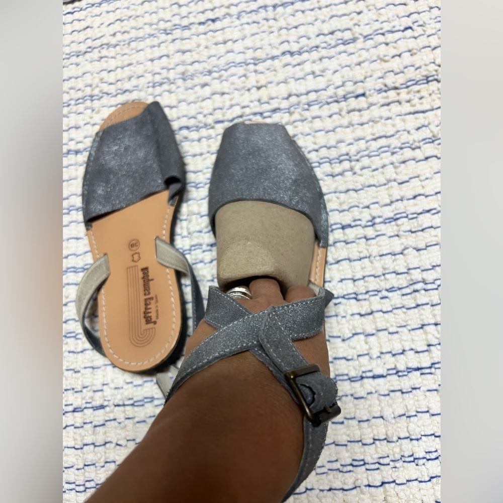 Jeffrey Campbell Silver Sandals - Picture 4 of 8